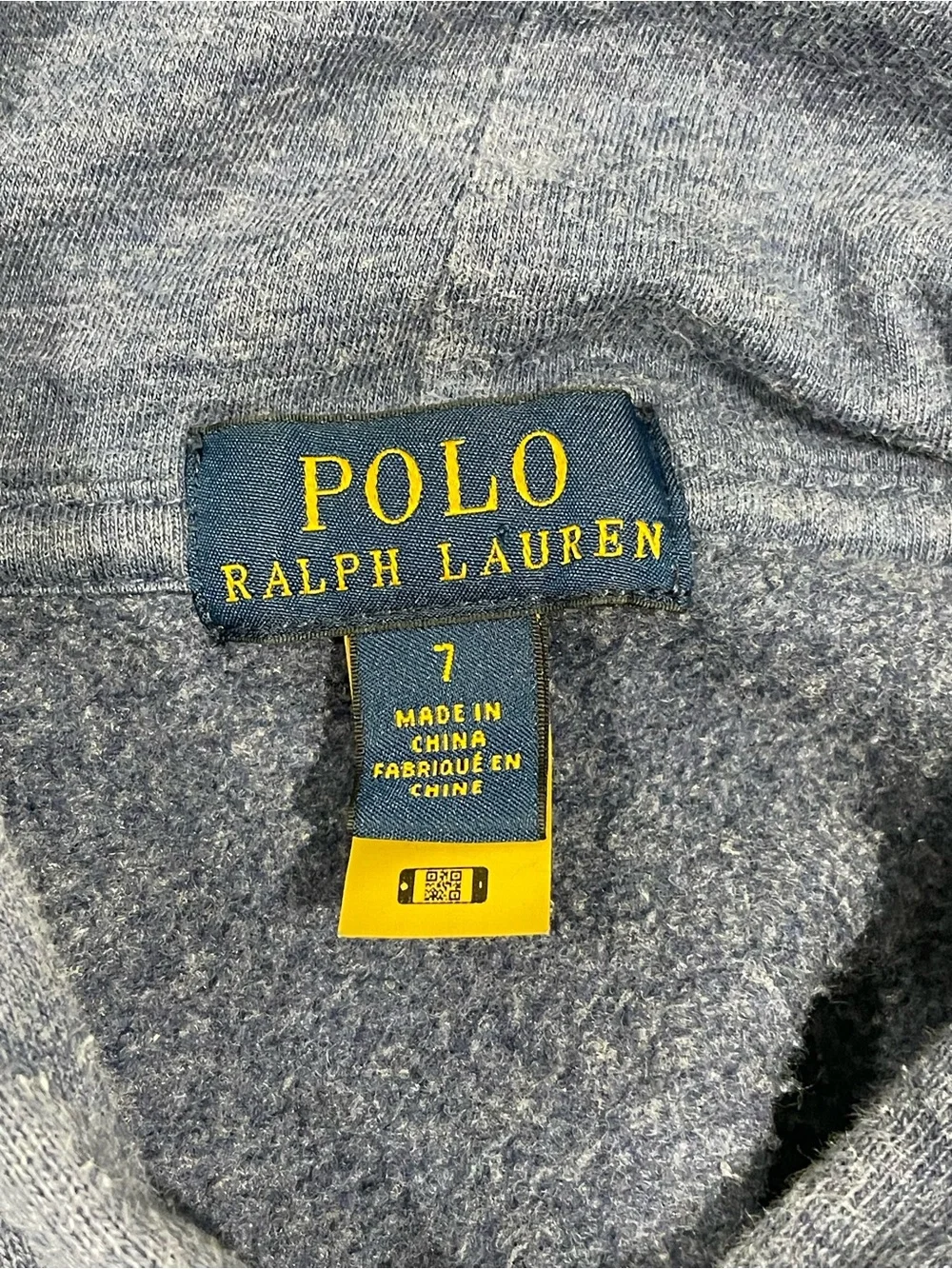 Polo Ralph Lauren Blue Fleece Ski Bear Pullover Hoodie 🎿